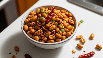Receta de maní picante al ajo, rápida y fácil