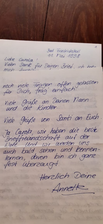 Una de las tantas cartas