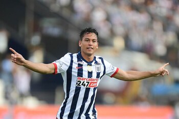 Hernán Barcos tras el gol