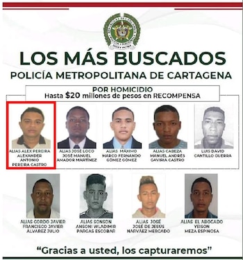 Las autoridades ofrecían hasta $20 millones como recompensa por información que condujera a su arresto - crédito Migración Colombia