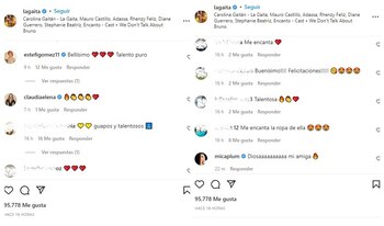 Post en Instagram de Carolina