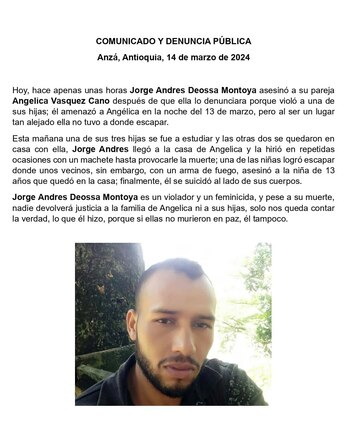 La denuncia indica que el