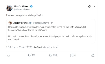 Federico Gutiérrez a Gustavo Petro