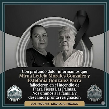 Mirna Morales González y Estefanía González Parra, entre las víctimas mortales de este jueves en Plaza Fiesta Las Palmas.
(Facebook)