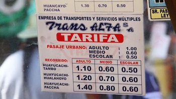 combi - pasajes - combustibles - transporte - inflación