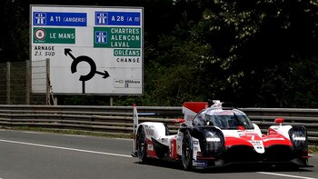 Pechito, en Le Mans, su