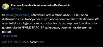 Mensaje de las disidencias de