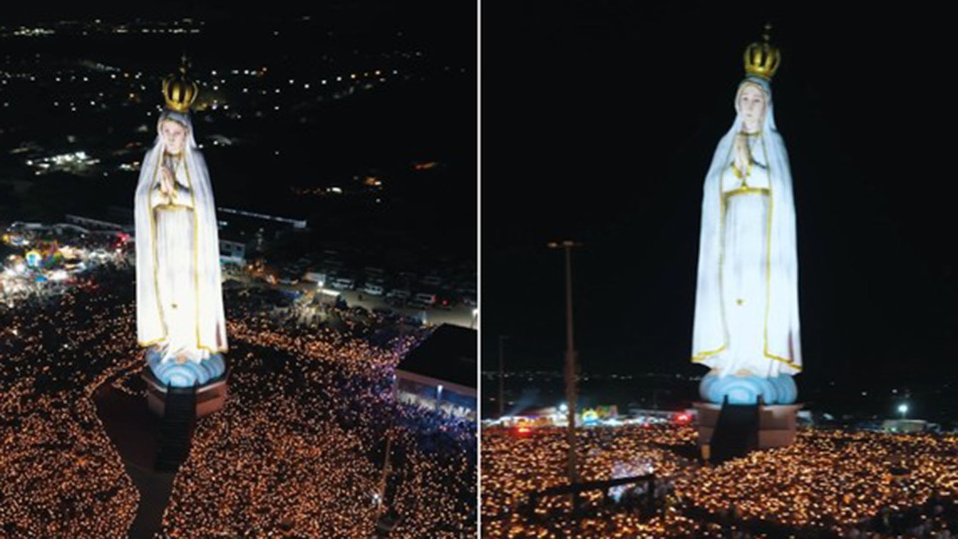 Brasil inauguró una estatua de la Virgen María más grande que el Cristo Redentor