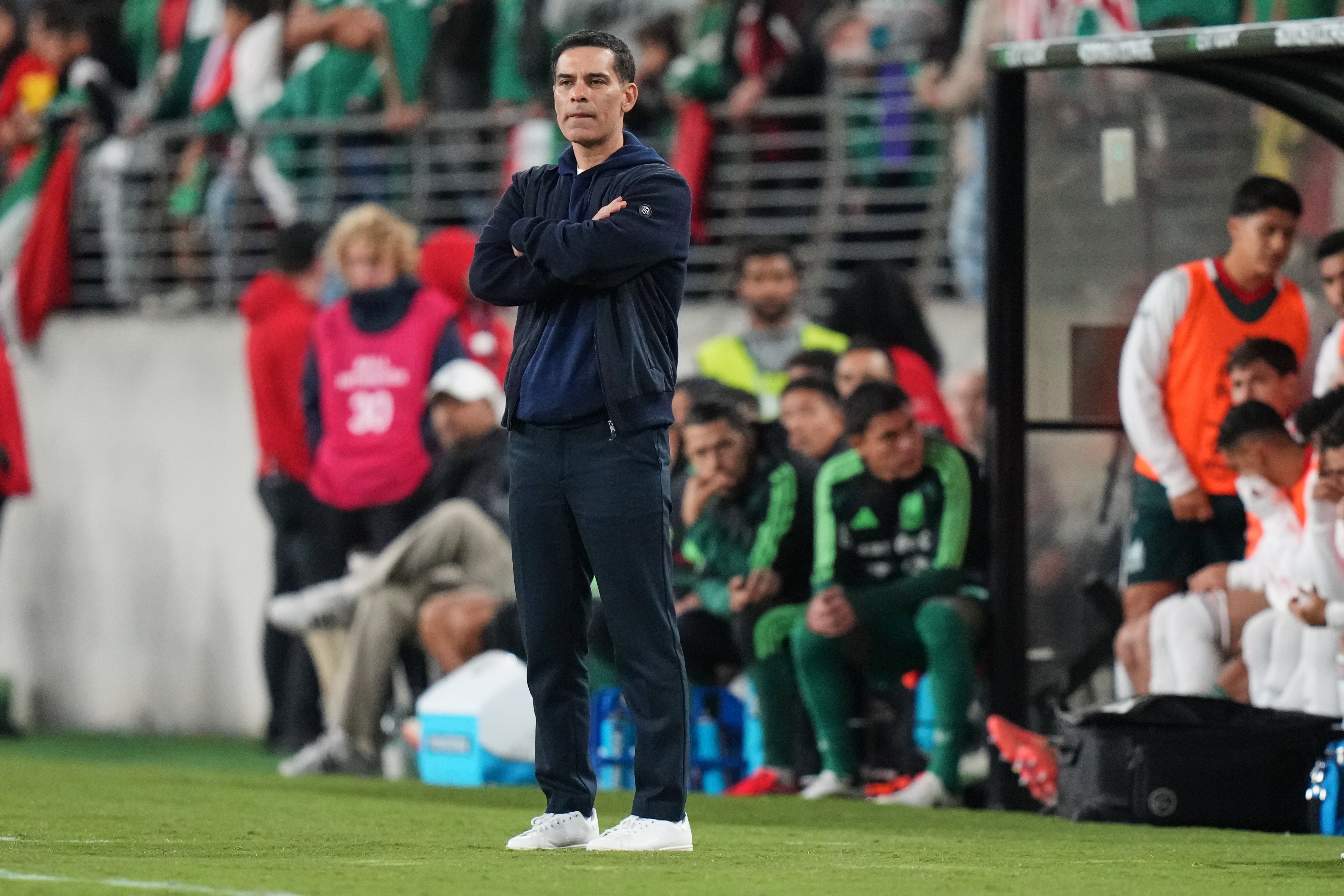 Márquez no ocultó su molestia por el funcionamiento defensivo. (AP Foto/Stephanie Scarbrough)