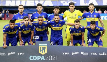 El once inicial de Boca