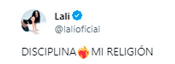 Lali Espósito celebró en X