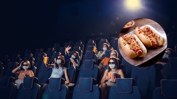 Ingreso de alimentos al cine.