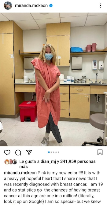 La actriz informó sobre su