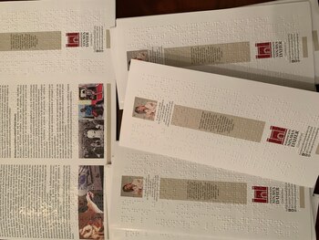 Folletos en braille #ArteParaCiegos