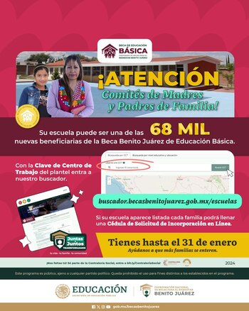 La Coordinación Nacional de Becas