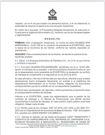 La adquisición de una propiedad por un valor inusualmente bajo podría configurar un favorecimiento indebido vinculado a Ecopetrol - crédito
@PGN_COL / X