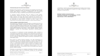 crédito Ministerio de Salud y Protección Social