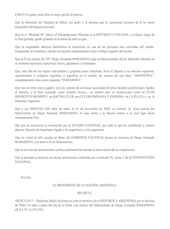 El decreto presidencial que escribieron