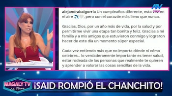 Magaly Medina arremete contra Alejandra Baigorria y cuestiona su actitud: “Todo lo que le pasa en su vida tiene que ver con este programa”. Captura: Magaly TV La Firme.