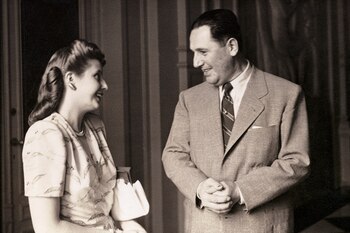 Perón y su esposa Evita.
