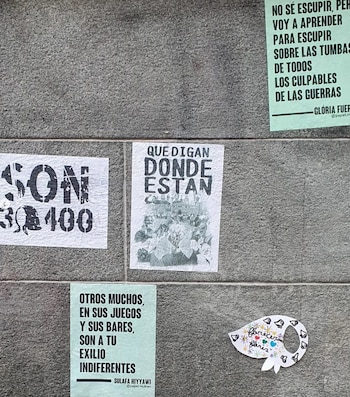 Los carteles representativos del reclamo