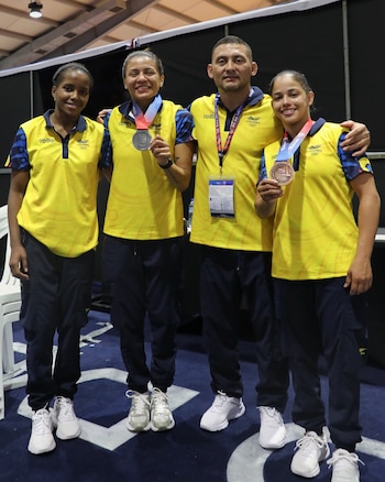 Las judocas dieron una medalla de plata y una de bronce a Colombia en el primer día de entrega de medallas - crédito Comité Olímpico Colombiano