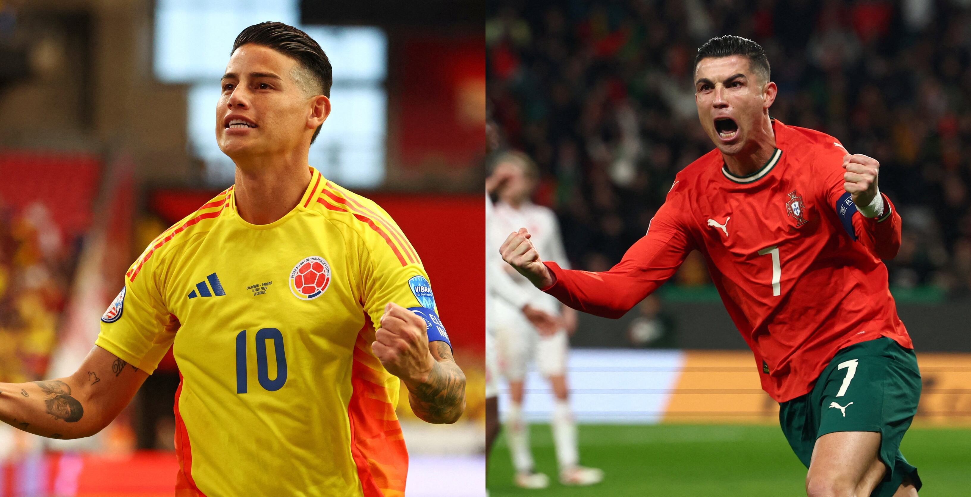 James Rodríguez y Cristiano Ronaldo, compañeros y amigos en el Real Madrid, se reencontrarán en el partido de la Copa Mundial de la FIFA 2026 - crédito Reuters