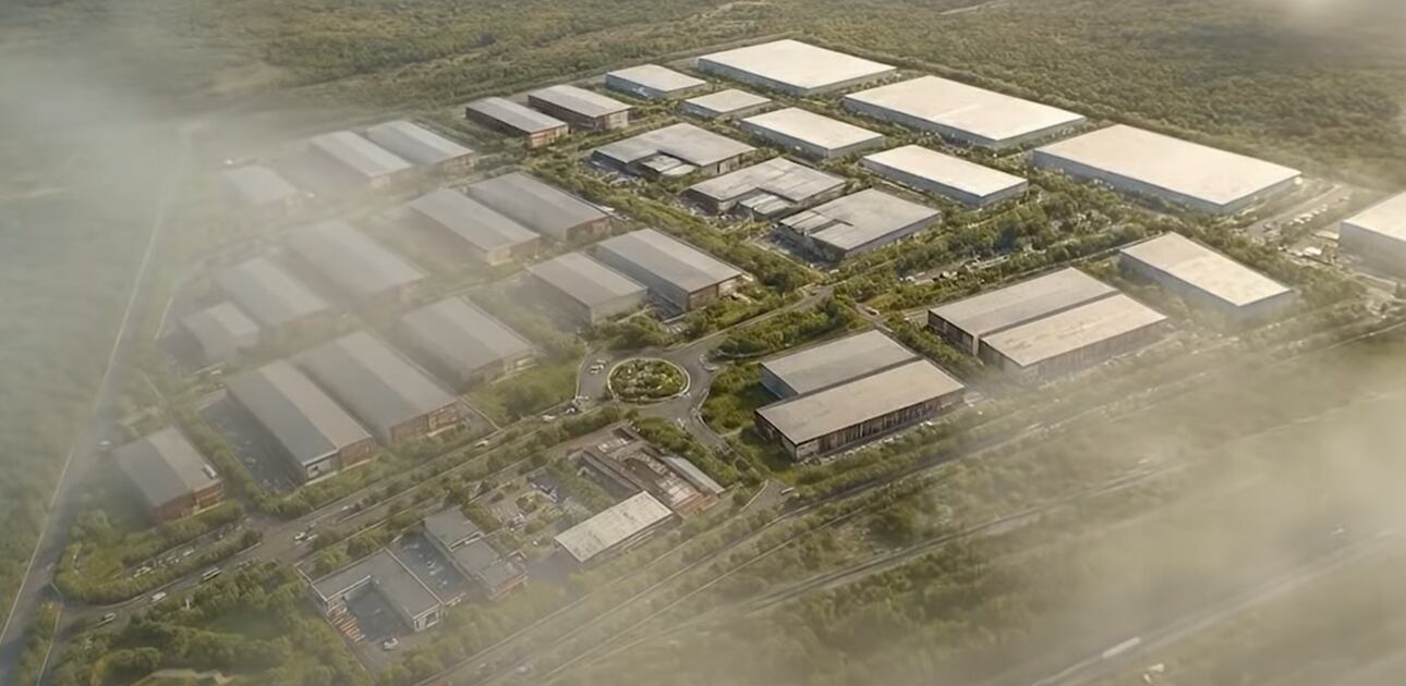 El parque contará con la capacidad de construir oficinas, almacenes, plantas industriales y de servicios, destinados tanto a la venta como al arrendamiento. (Foto captura de video).