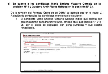 Observan candidatura de Mario Vizcarra al Senado