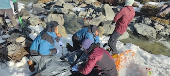 Operativo de rescate en Cerro Crestón tras avalancha que provocó la muerte de una turista