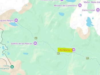 Río Manso y su entorno, en Bariloche, cercano a la frontera con Chile