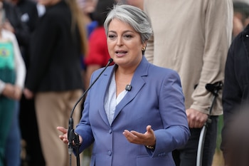 La candidata a la Presidencia