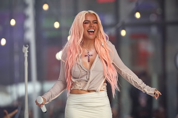 La cantante colombiana está realizando