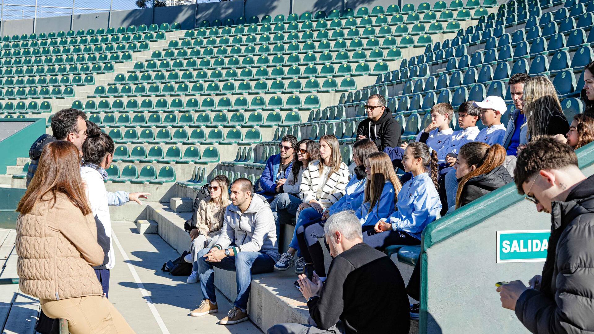 Autoridades de la Asociación Argentina de Tenis mantuvieron una charla con los jugadores y sus familiares