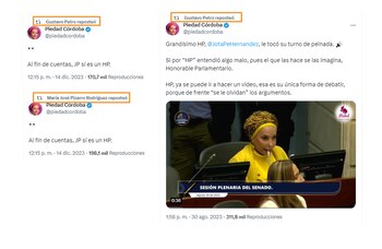 El presidente y la senadora