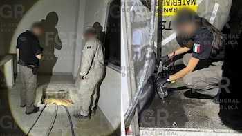 Fueron a un cateo y encuentran un túnel con tomas clandestinas de combustible en Nuevo León. FGR