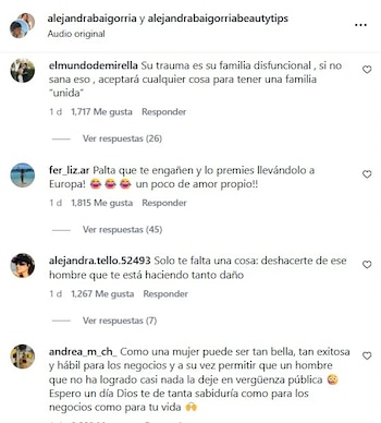 Usuarios cuestionaron la decisión de Baigorria y lamentaron que priorice el perdón sobre el amor propio y la dignidad.