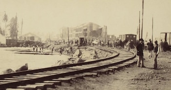 El sismo de 1882 paralizó el ferrocarril transístmico y se afectaron seriamente las obras del Canal Francés. (Panamá Vieja Escuela)
