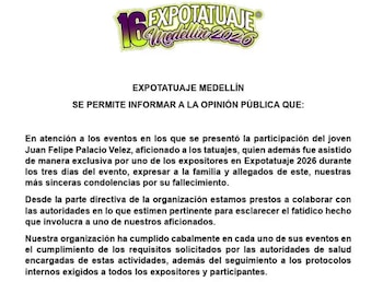 Comunicado de Expotatuaje