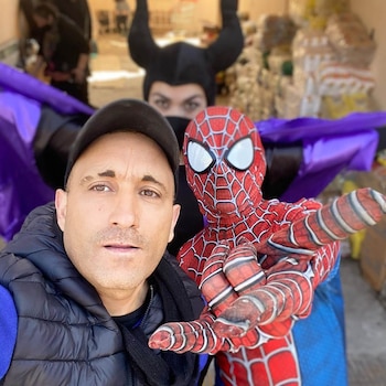 Omar Abuhid durante uno de