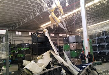 cae avioneta en zona industrial