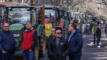 VÍDEO:Economía:Una tractorada recorre Valencia en"grito