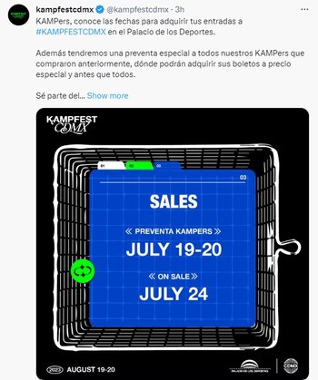 Ahora sólo habrá una venta