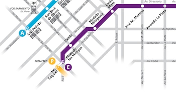 El mapa subterráneo muestra a la estación Plaza de los Virreyes-Eva Perón como la ubicada más al sur (BA Subte)