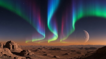 Científicos descubren el secreto magnético que origina las auroras en Marte