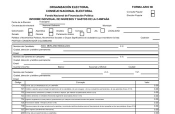 Consolidado de gastos de la