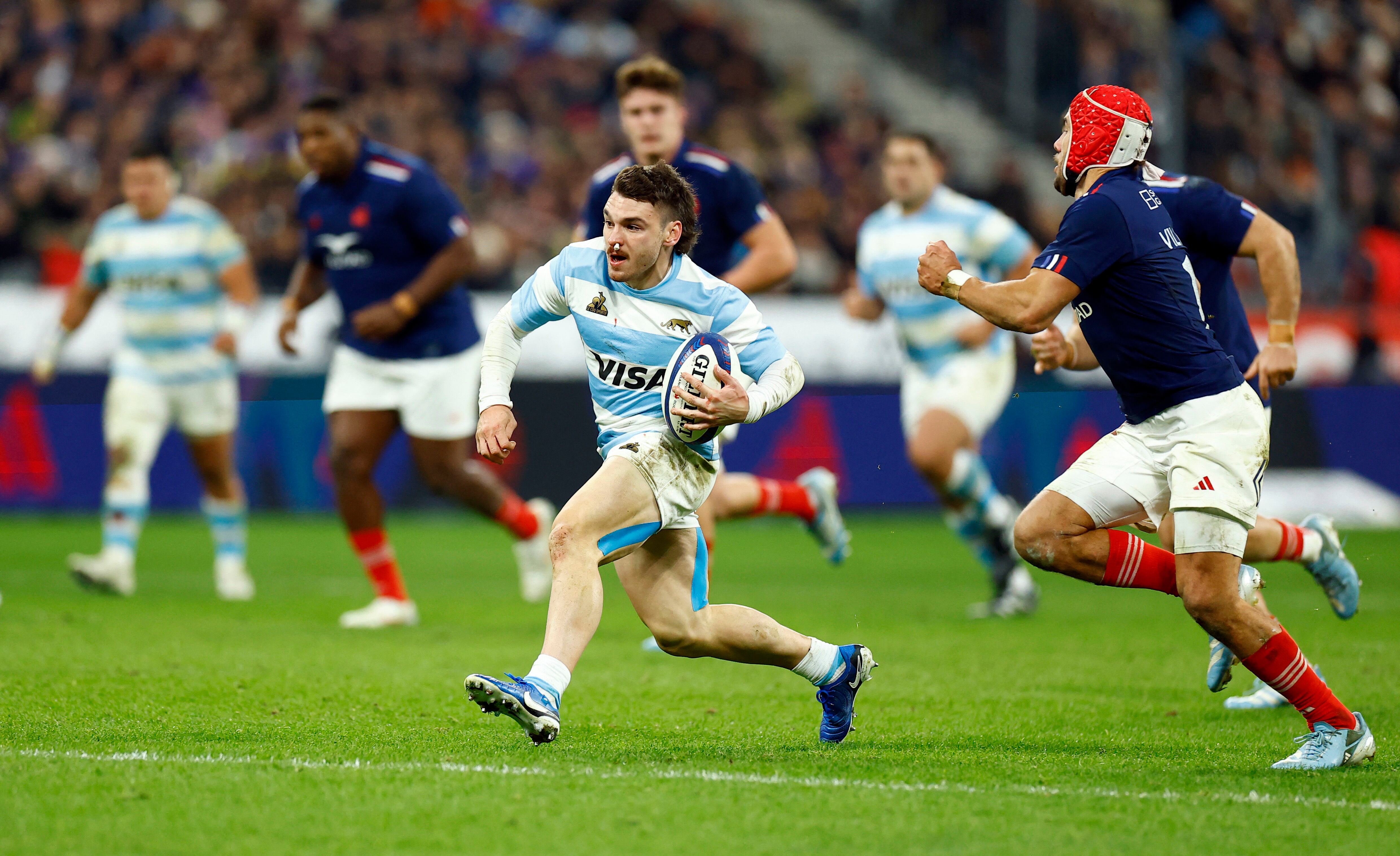 Mateo Carreras hará su debut en el Rugby Championship 2025 (REUTERS/Christian Hartmann)