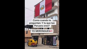 Una enorme bandera colocada por