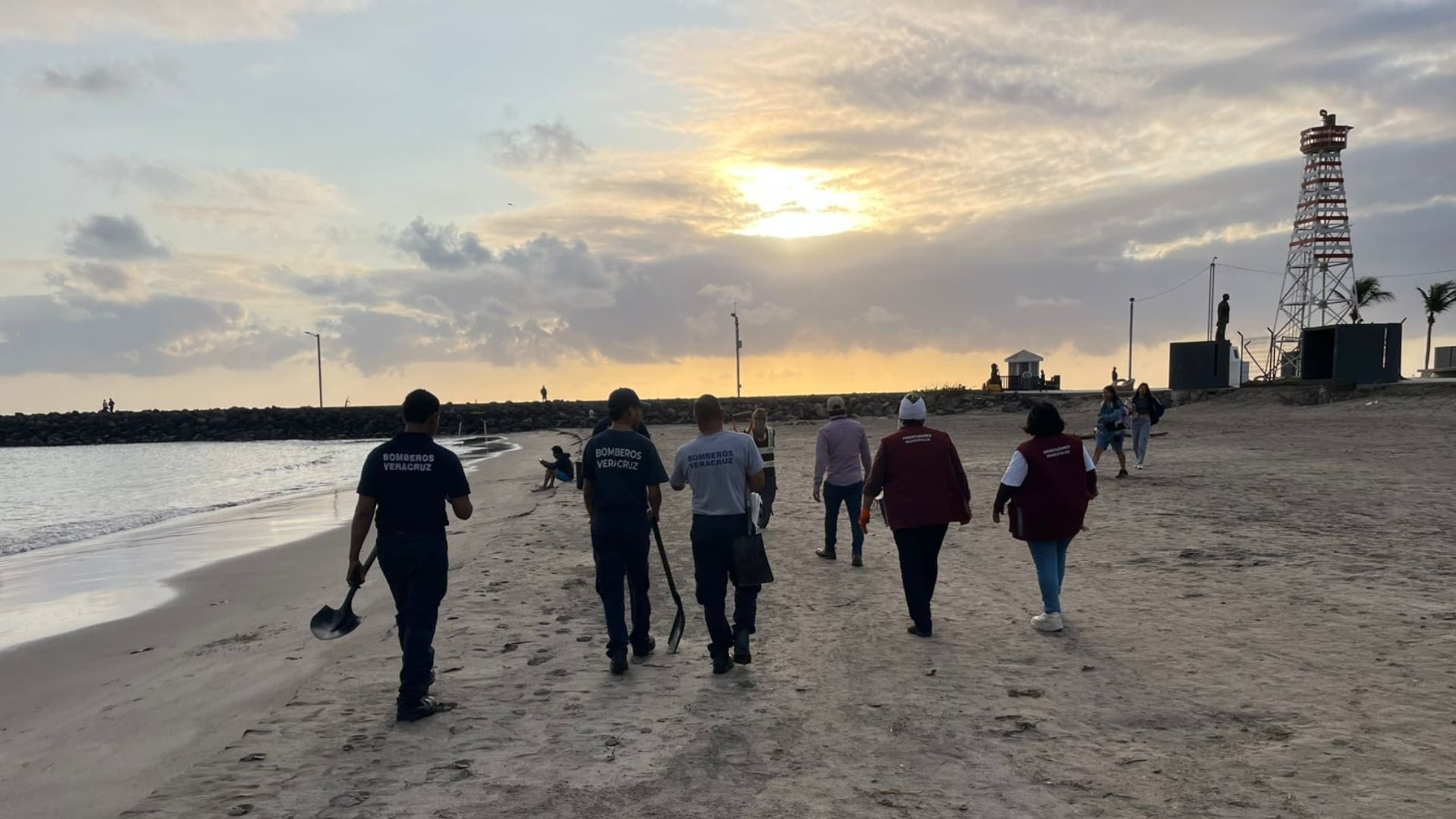 Autoridades mexicanas han recolectado 6 mil toneladas de crudo de las costas de Tamaulipas desde el 27 de marzo, informó el Grupo Interinstitucional. Crédito: Secretaría de Medio Ambiente y Recursos Naturales