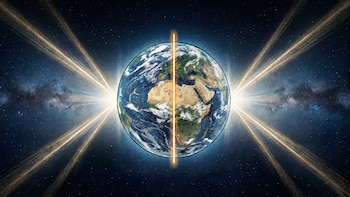 La Tierra muestra una simetría este-oeste clave